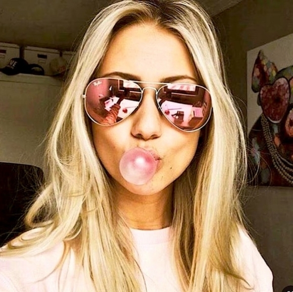 Model Display Ray-Ban Aviator Pink Mirror RB3025 - Picture 16 of 16